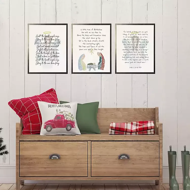 O Little Town of Bethlehem Framed Print Christmas Art & Wall Decor