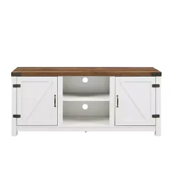 Kirklands Home Tv Stands & Media Consoles|Oak Farmhouse Double Door TV Stand