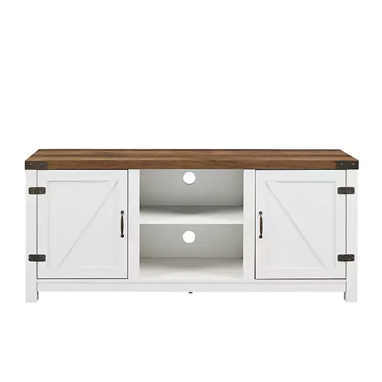 Kirklands Home Tv Stands & Media Consoles|Oak Farmhouse Double Door TV Stand