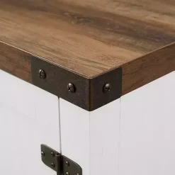 Kirklands Home Tv Stands & Media Consoles|Oak Farmhouse Double Door TV Stand