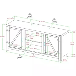 Kirklands Home Tv Stands & Media Consoles|Oak Farmhouse Double Door TV Stand