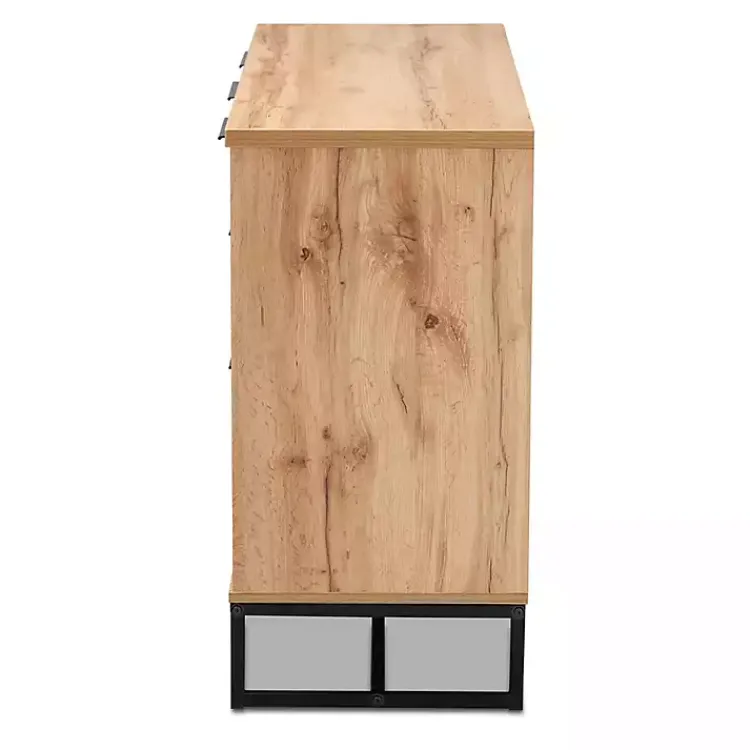 Kirklands Home Cabinets & Sideboards|Oak Wood and Metal Sideboard Buffet