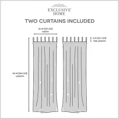 Kirklands Home Curtains & Drapes|Oatmeal Braided 2-pc. Curtain Panel Set, 96 in. Ivory