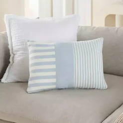 Discount Ocean Asymmetrical Stripes Lumbar Pillow Pillows