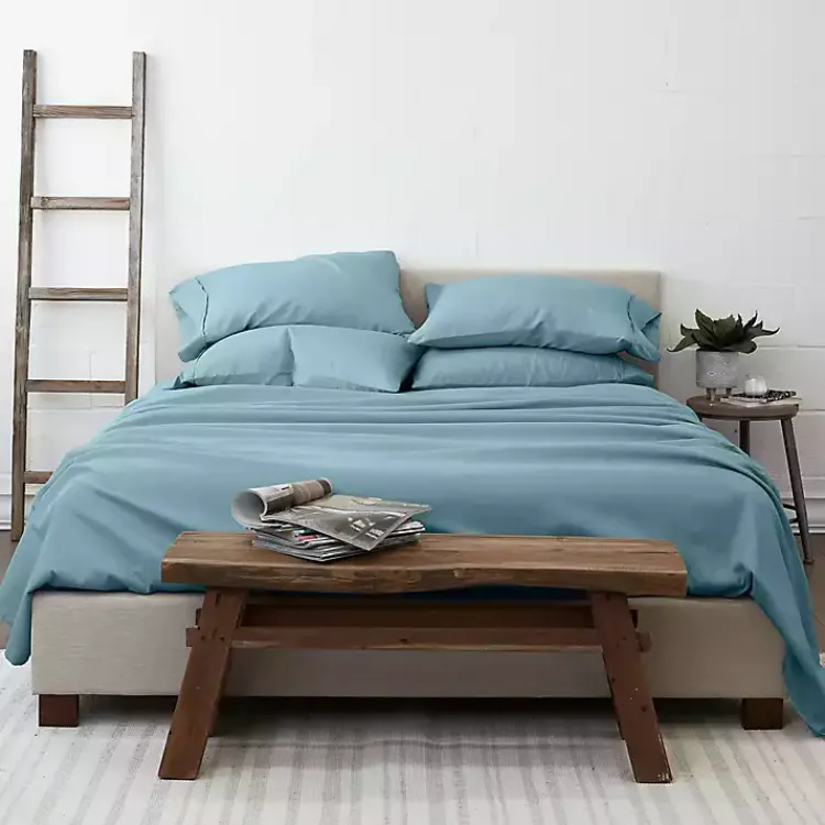 Kirklands Home Bed Sheets|Ocean 6-pc. Queen Sheet Set Blue