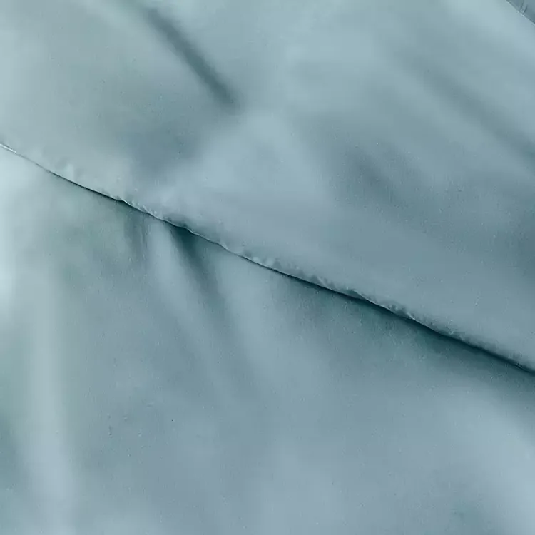 Kirklands Home Duvets|Ocean Solid 3-pc. Queen Duvet Cover Set Blue