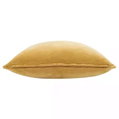 New Ochre Velvet Handmade Throw Pillow Pillows