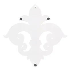 Kirklands Home Wall Plaques|Off-White Distressed Fleur De Lis Wall Decoration Ivory