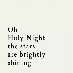 Outlet Oh Holy Night Gold Framed Canvas Art Print Christmas Art & Wall Decor