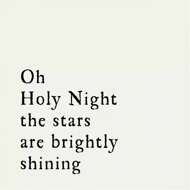 Outlet Oh Holy Night Gold Framed Canvas Art Print Christmas Art & Wall Decor