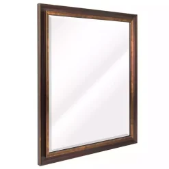 Kirklands Home Decorative Mirrors|Oil Rubbed Bronze Beveled Framed Wall Mirror