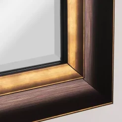 Kirklands Home Decorative Mirrors|Oil Rubbed Bronze Beveled Framed Wall Mirror