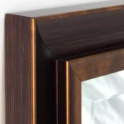 Kirklands Home Decorative Mirrors|Oil Rubbed Bronze Beveled Framed Wall Mirror