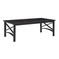 Kirklands Home Outdoor Tables|Oiled Bronze Metal Dayton Outdoor Coffee Table Brown