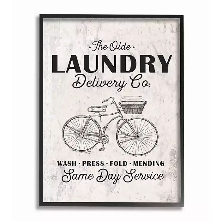Kirklands Home Wall Quotes & Signs|Olde Laundry Delivery Co. Framed Art Print
