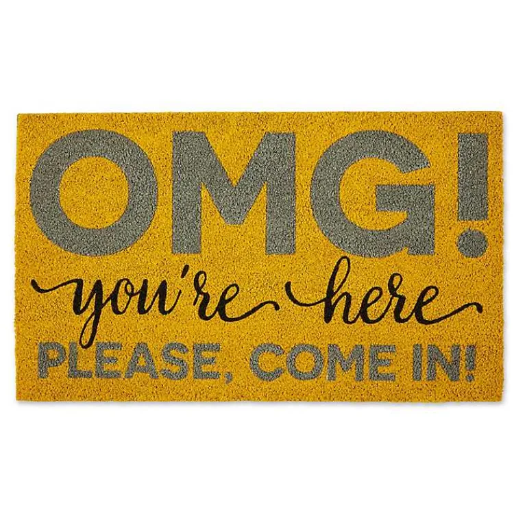 Kirklands Home Doormats|OMG You're Here Doormat