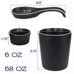 Kirklands Home Kitchen Accessories|Onyx Katy 6-pc. Kitchen Accessories Set Black