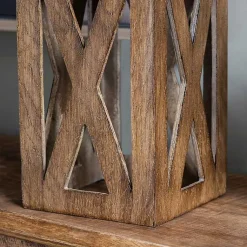 Kirklands Home Table Lamps|Open Block Table Lamp Tan