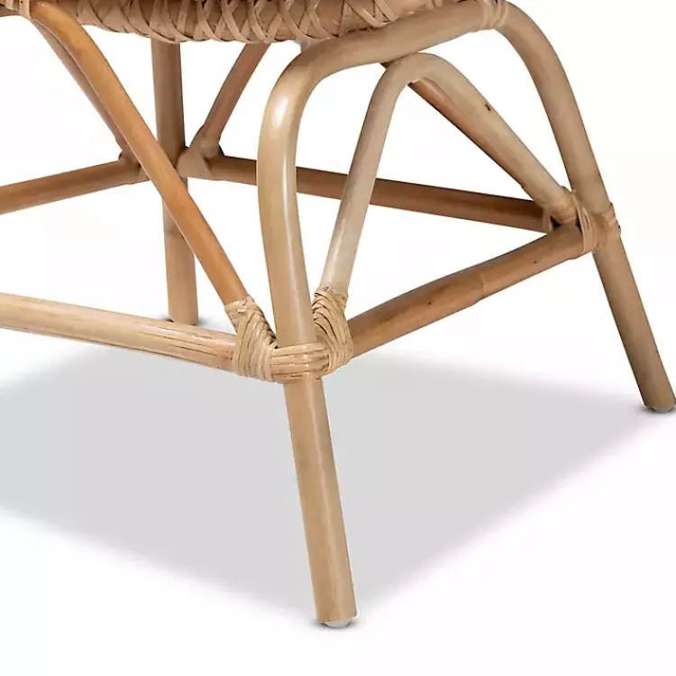 Kirklands Home Accent Chairs|Open Woven Rattan Accent Chair White