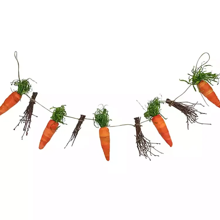 Clearance Carrot and Twig Bundle Garland Decorative Accents