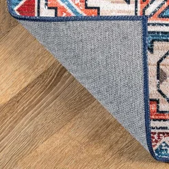 Kirklands Home Area Rugs|Orange Faded Medallion Washable Runner