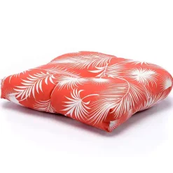 Kirklands Home Outdoor Cushions & Pillows|Floral Outdoor Chair Cushion Orange