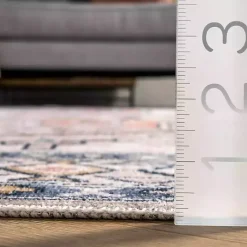 Kirklands Home Area Rugs|Orange Global Motif Washable Runner