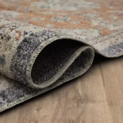 Kirklands Home Area Rugs|Granary Floral Area Rug, 6x9 Orange