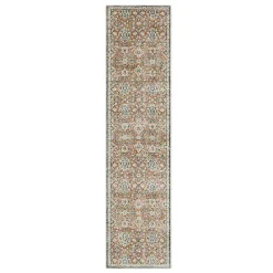 Kirklands Home Area Rugs|Granary Floral Runner, 2x8 Orange
