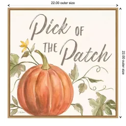Online Orange Pick of the Patch Framed Canvas Art Print Fall