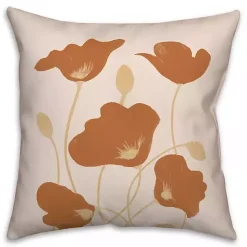 Kirklands Home Outdoor Cushions & Pillows|Orange Poppies Indoor/Outdoor Pillow