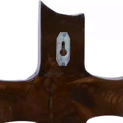 Kirklands Home Wall Plaques|Organic Shape Cross Wall Plaque, 20 in. Brown