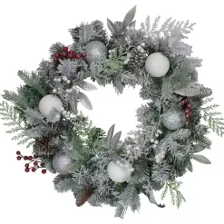 Sale Ornaments and Frosted Cedar Berries Wreath Wreaths