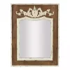 Kirklands Home Decorative Mirrors|Ornate Antique White Wood Wall Mirror