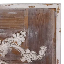 Kirklands Home Decorative Mirrors|Ornate Antique White Wood Wall Mirror