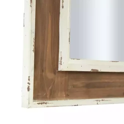 Kirklands Home Decorative Mirrors|Ornate Antique White Wood Wall Mirror