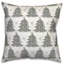 Ornate Trees Christmas Pillow Christmas Pillows