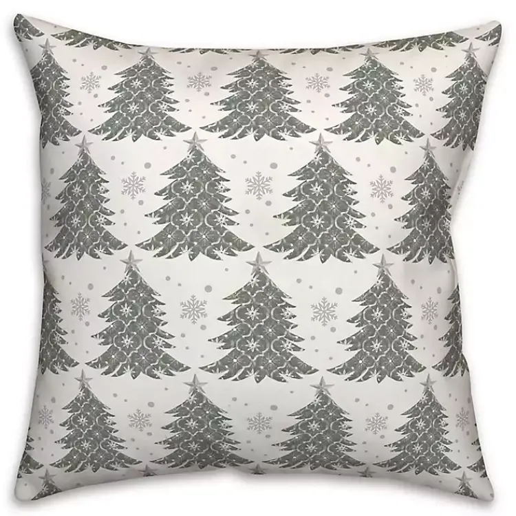 Ornate Trees Christmas Pillow Christmas Pillows