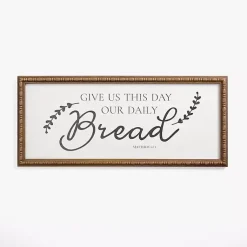 Kirklands Home Wall Quotes & Signs|Our Daily Bread Framed Wall Plaque