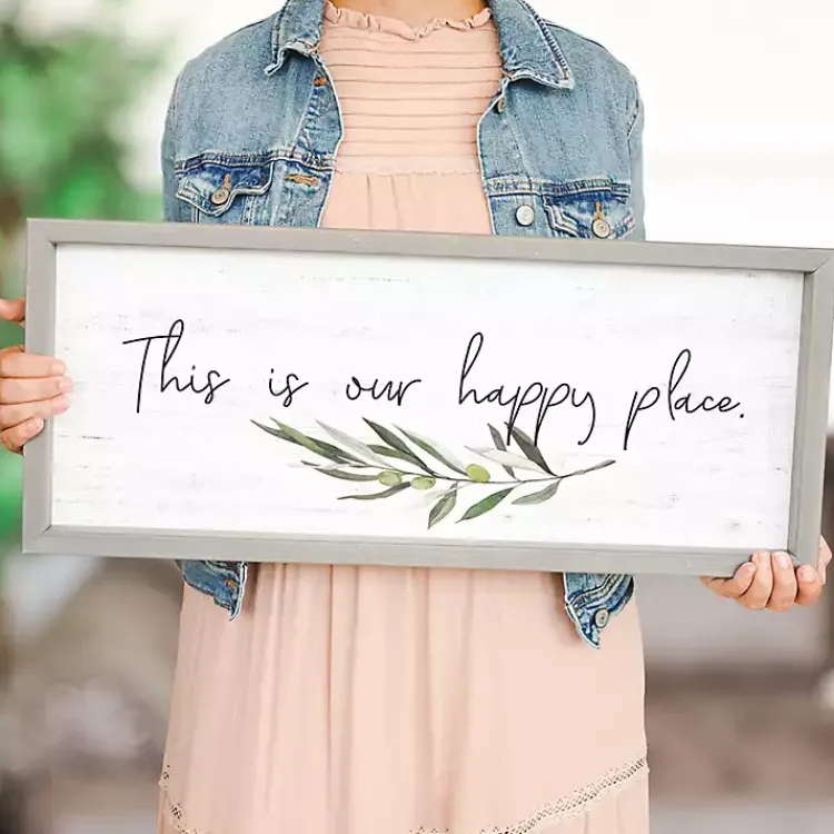 Kirklands Home Wall Quotes & Signs|Our Happy Place Wall Plaque