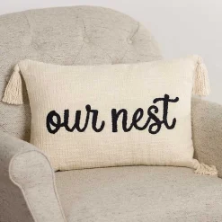 New Our Nest Ivory Lumbar Pillow Pillows