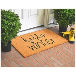 Hot Outdoor Hello Winter Christmas Doormat Outdoor Christmas Decorations
