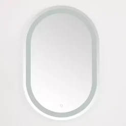 Kirklands Home Decorative Mirrors|Oval Crosby LED Wall Mirror