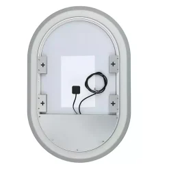 Kirklands Home Decorative Mirrors|Oval Crosby LED Wall Mirror