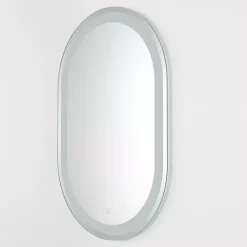 Kirklands Home Decorative Mirrors|Oval Crosby LED Wall Mirror