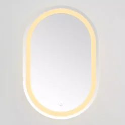Kirklands Home Decorative Mirrors|Oval Crosby LED Wall Mirror