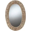 Kirklands Home Decorative Mirrors|Oval Elwyn Seagrass Wall Mirror