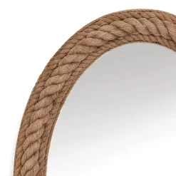 Kirklands Home Decorative Mirrors|Oval Lyla Natural Rope Wall Mirror