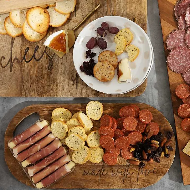 Kirklands Home Serving & Entertaining|Oval Made with Love Serving Board Brown