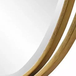 Kirklands Home Decorative Mirrors|Oval Rhodes Gold Wall Mirror